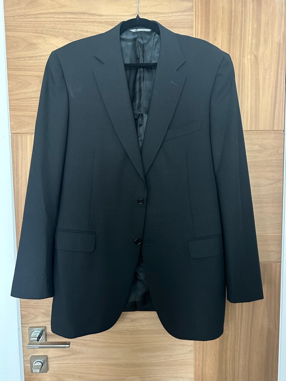 Canali Black Men's Two-Button Suit Jacket